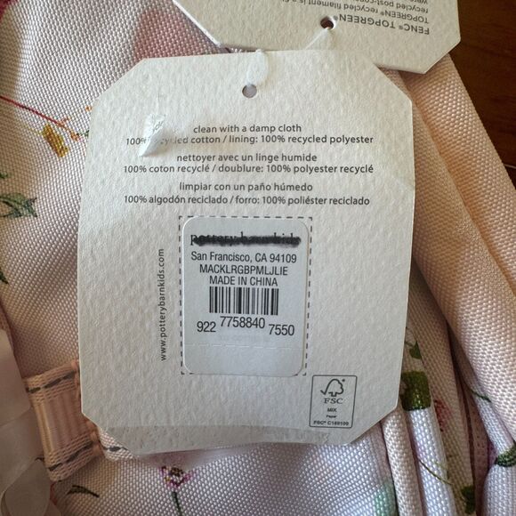 Pottery Barn Kids Mackenzie Monique Lhuillier Jolie Floral Large Backpack NEW - Picture 9 of 10